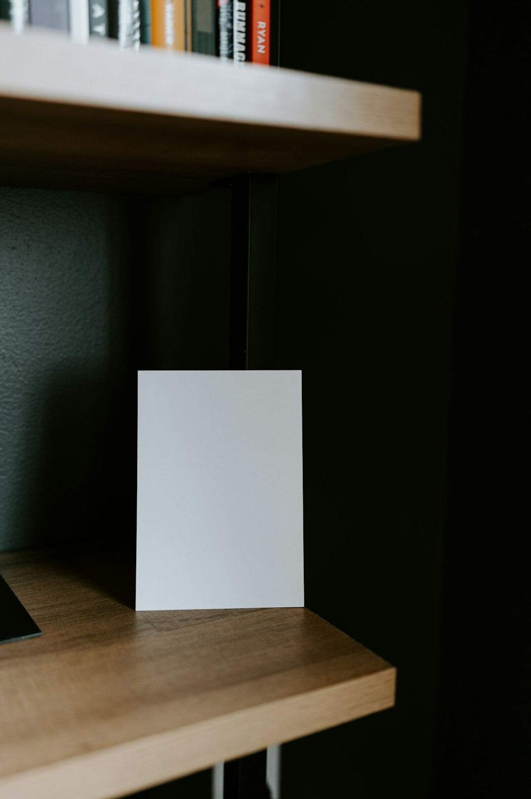 published book on shelf